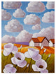 Cathy Horvath-Buchanan ''Flowers And Clouds'' Canvas Art