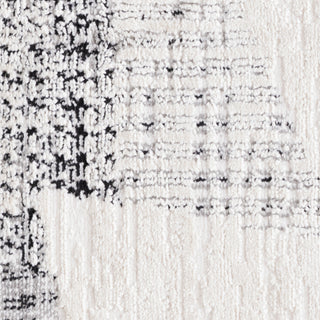 Henry Contemporary High-Low Modern Geometric Gray Indoor Area Rug, 5' x 7'