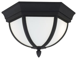 Generation Lighting 79136 Wynfield 2 Light 13"W Outdoor Flush - Black