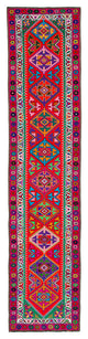 Rug N Carpet - Handmade Oriental 2' 8" x 12' 2" Tribal Runner Rug