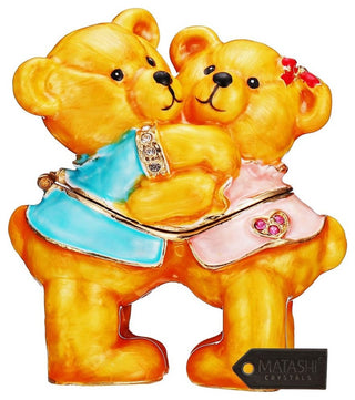 Hand-Painted Best Friends Bears Trinket Box