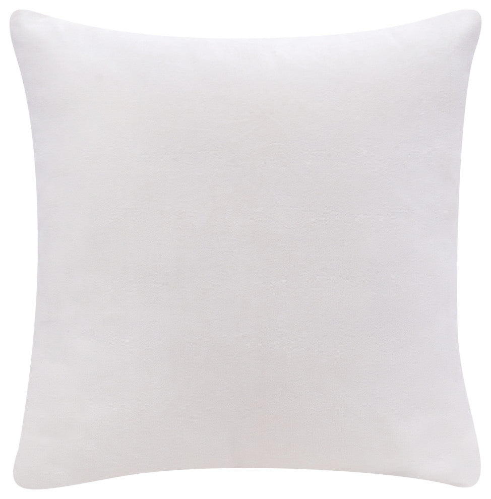 Stacy Garcia Ivory Velvet Handmade Throw Pillow