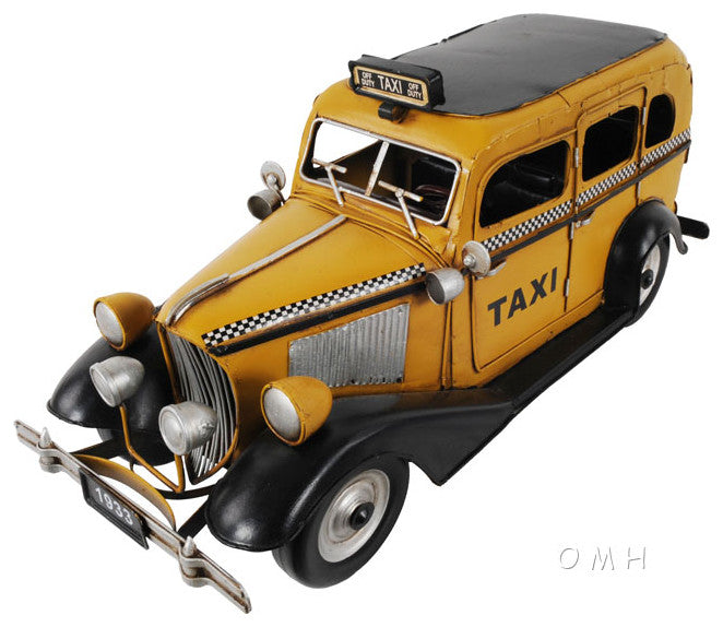 1933 CHECKER MODEL T TAXI CAB Collectible Metal scale model Taxi