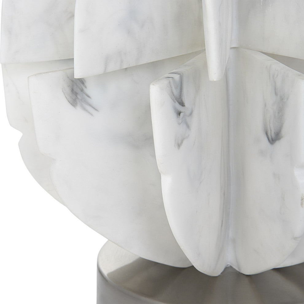 Uttermost Repetition White Marble Table Lamp 30015-1