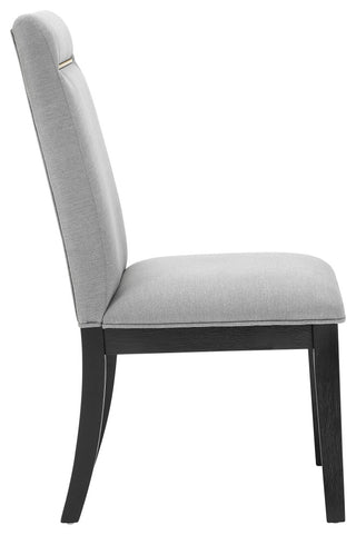 Yves Dining Side Chair, Grey, Set of 2