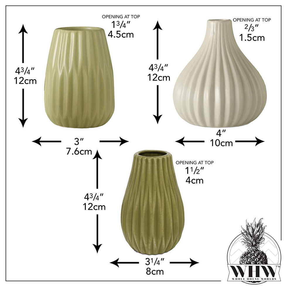 Pale Green Vase Set