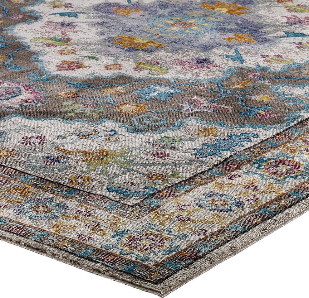 Success Anisah Distressed Vintage Floral Persian Medallion 5x8 Area Rug