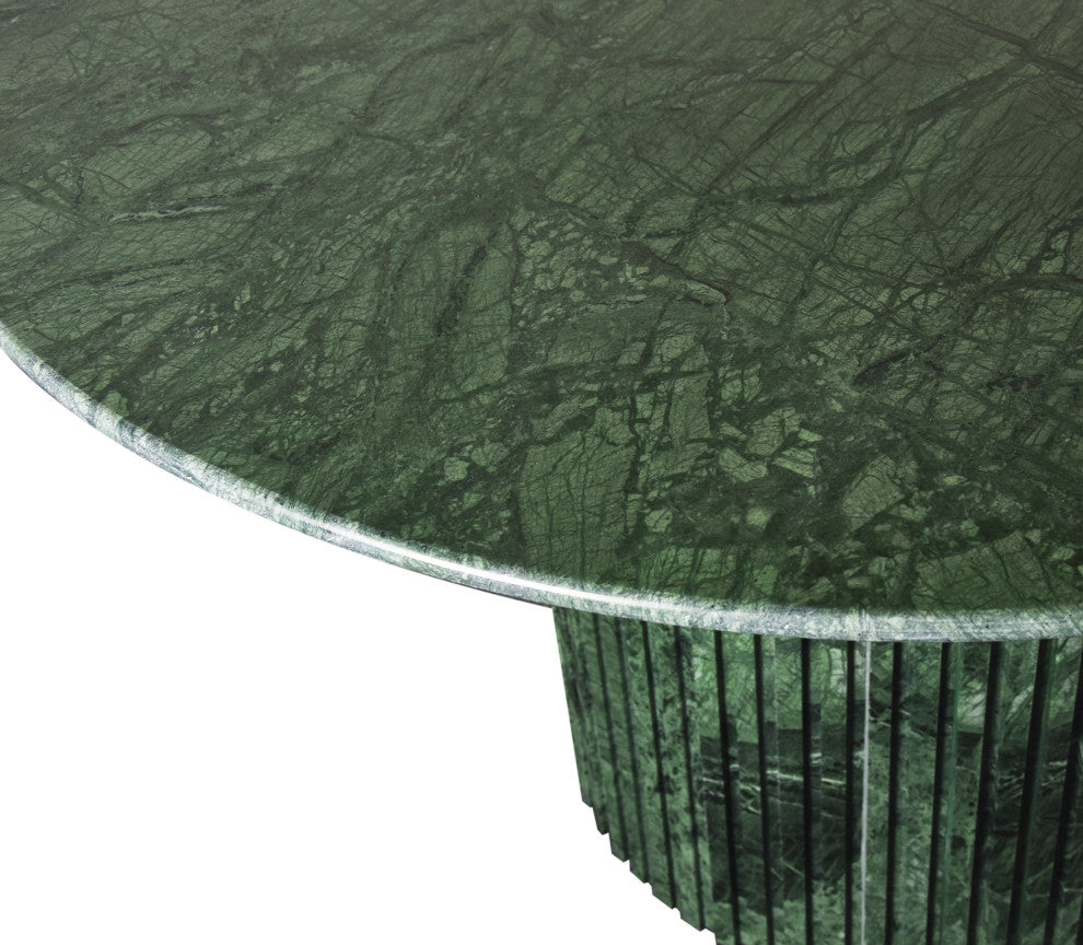 Genoa Marble Dining Table, Green