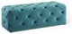 Anthem 48" Tufted Button Entryway Performance Velvet Bench Sea Blue