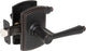 Delaney Hardware Florini Series Passage Lever Set, Edged Oil Rubbed Bronze