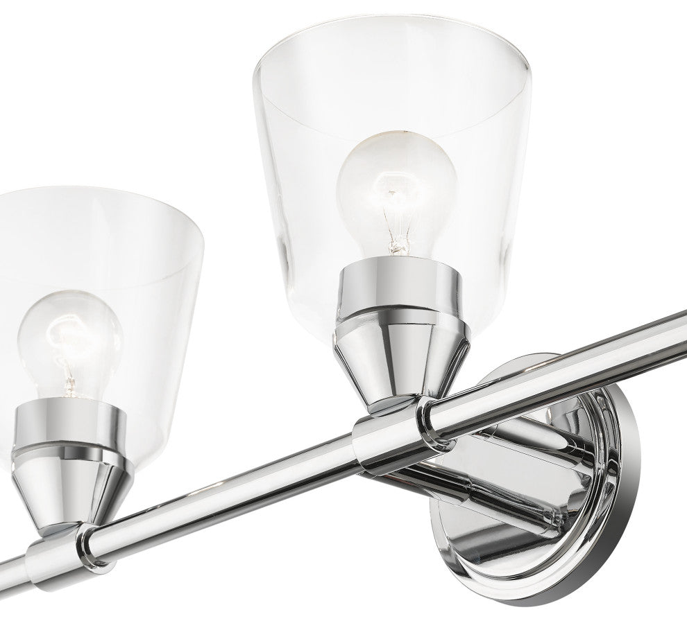 Catania 5-Light Polished Chrome Large Vanity Sconce