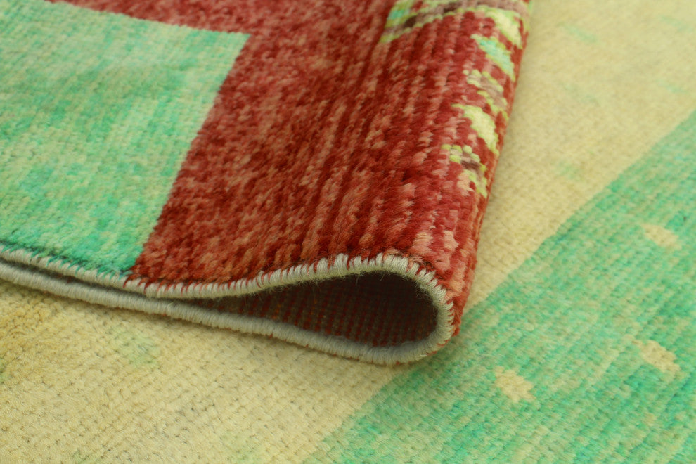 Balochi Winnie Ivory/Turquoise Rug, 5'10x7'8