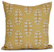 Yellow Wacky Paisley, Geometric Print Pillow, 20"x20"