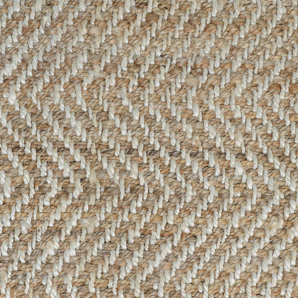 Chevron Hand-woven Jute Area Rug by Kosas Home