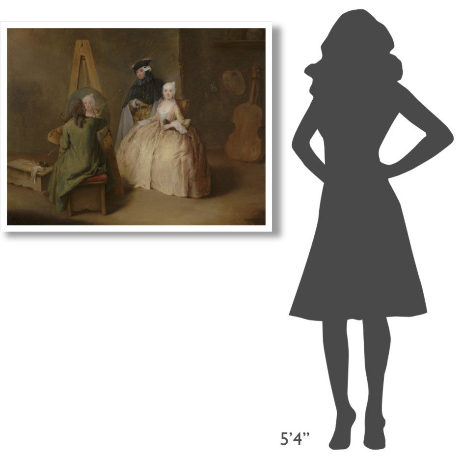 "The Painter in His Studio" Digital Paper Print by Pietro Longhi, 42"x32"