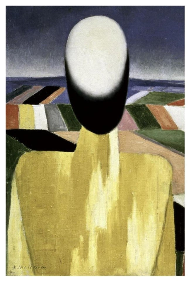 "Two Farmers (left)" Digital Paper Print by Kazimir Malevich, 18"x26"