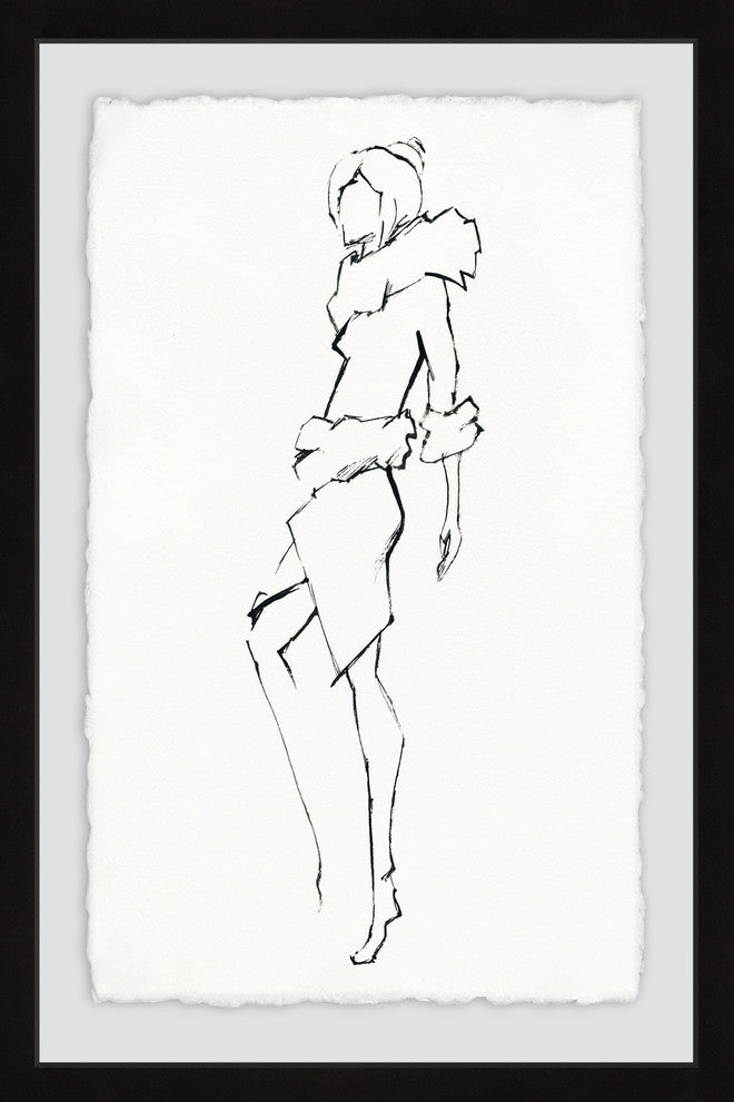 "Below Zero Fashion" Framed Painting Print, 20"x30"