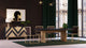 Modrest Perret Glam Black Ash and Brushed Brass Modern Buffet