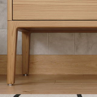 The Ethel Bathroom Vanity, Oak, 36", Single Sink, Freestanding