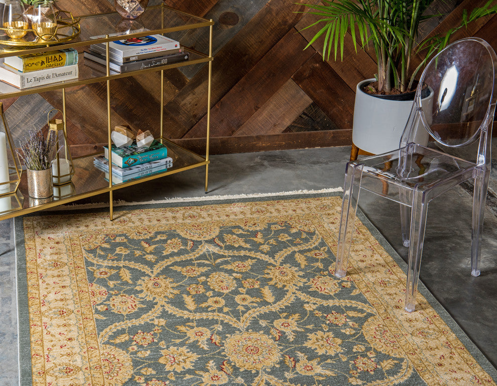 Unique Loom Blue Edinburgh Tansy 5'x8' Area Rug