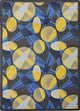 Any Day Matinee Rug, Searchlight, Navy, 5'4"x7'8"