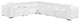 Niccolo Italian Leather 7-Piece L-Shaped Power Reclining Sectional, White
