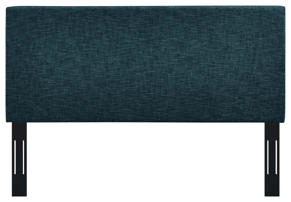 Taylor Twin Upholstered Linen Fabric Headboard-Azure