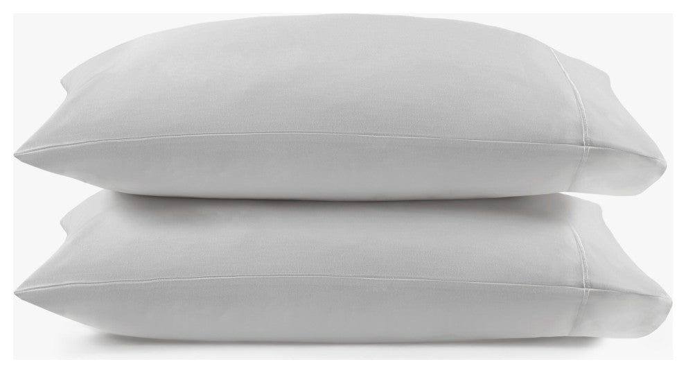 Croscill Sateen Weave 500TC 100% Egyptian Cotton Pillowcases, Gray, Standard