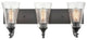 Millennium Natalie 3-Light Bath Vanity Light Matte Black