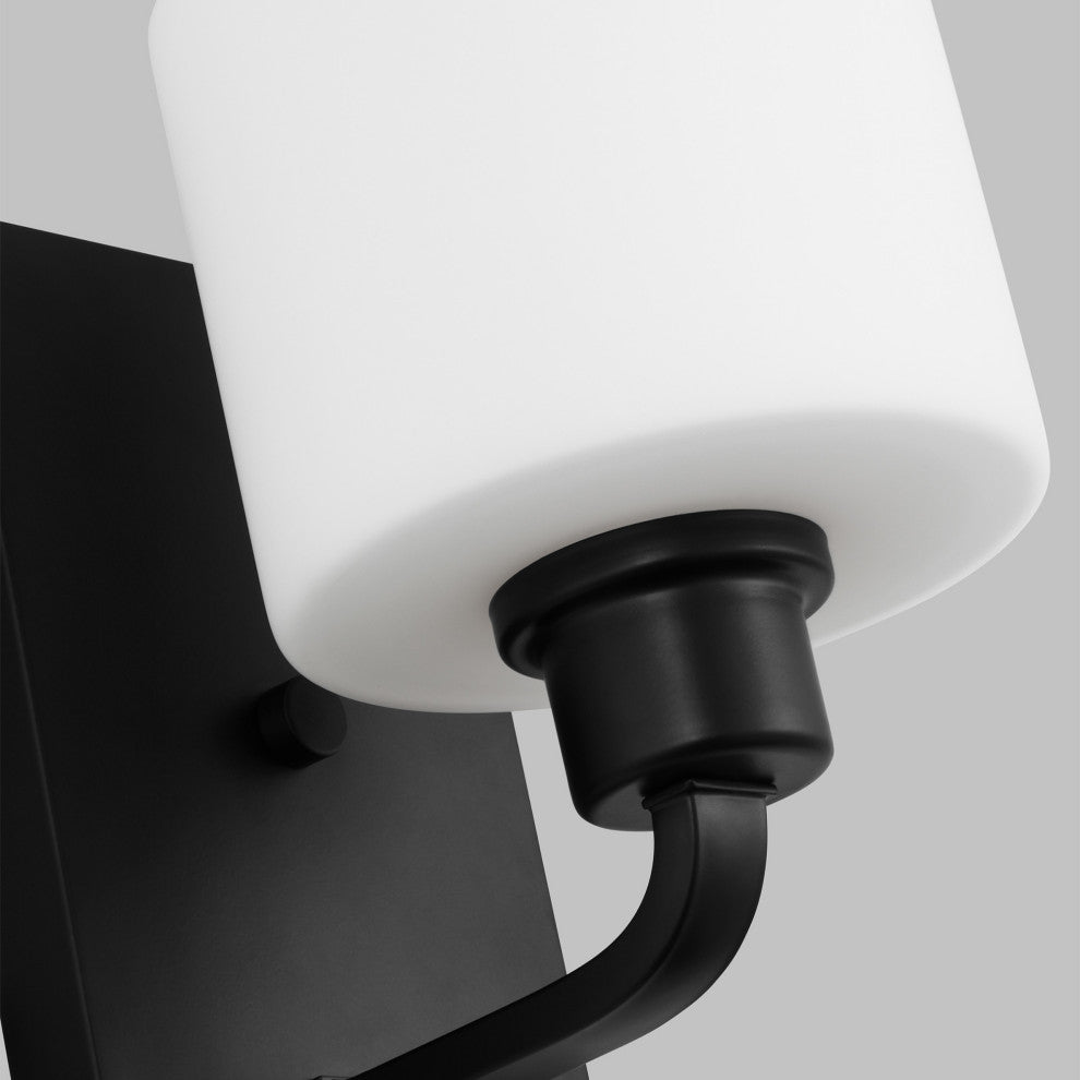 Generation Lighting 4128801 Canfield 8" Tall Bathroom Sconce - Midnight Black