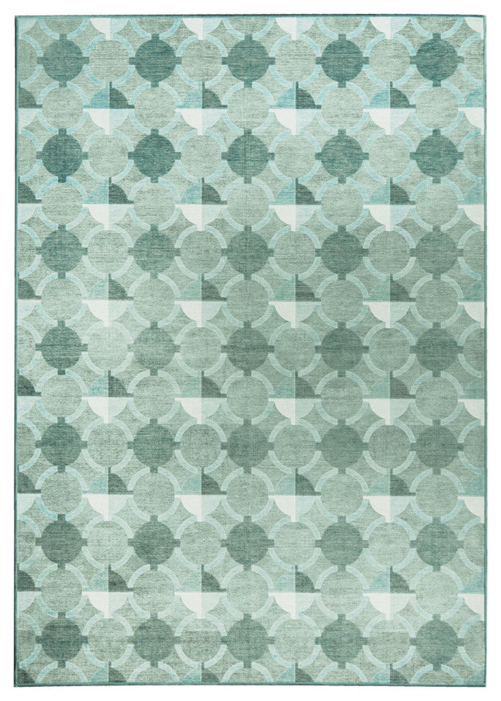 My Magic Carpet Washable Rug Dula Light Sage Green, 5' X 7'