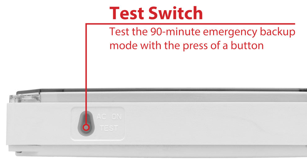 EXL5 Series LED Outdoor Emergency Exit Sign, Red Lettering