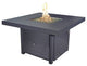 Sunbeam Fabia Contemporary Aluminum Fire Table in Gray Finish
