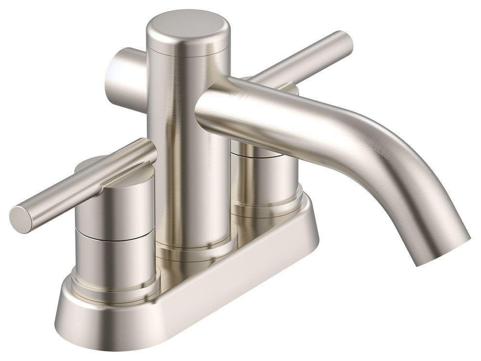 Parma Two Handle Centerset Lavatory Faucet Chrome, Brushed Nickel