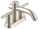 Parma Two Handle Centerset Lavatory Faucet Chrome, Brushed Nickel
