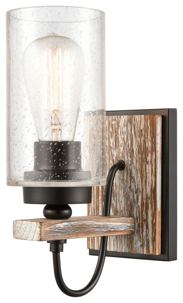 Innovations Lighting Paladin Sconce, Matte Black, Seedy