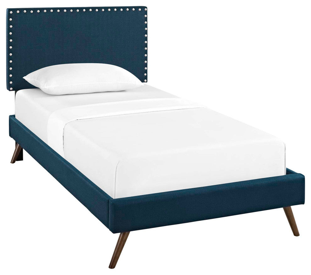 Macie Twin Platform Bed with Round Splayed Legs