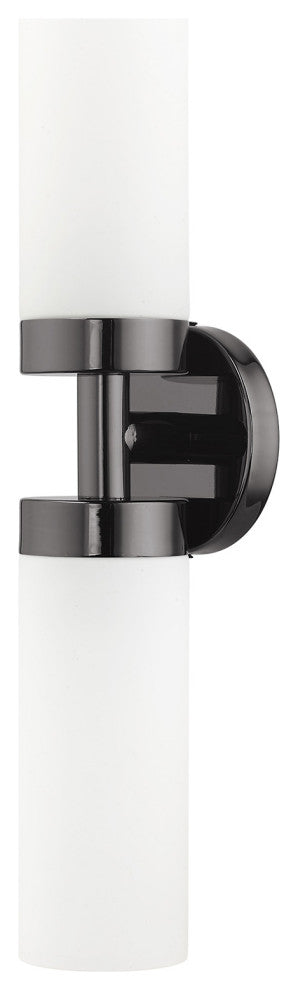 Black Chrome Nautical, Industrial, Contemporary, Urban, Sleek Vanity Sconce