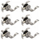 Dynasty CONTRACTOR Pack Heritage Lever Privacy Set, Satin Nickel, 6 Pack