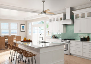 Hunter 52" Dempsey Brushed Nickel Ceiling Fan, LED Light Kit and Remote