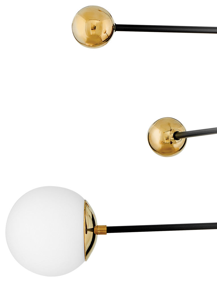 Lark Auggie Medium Adjustable Multi Tier Chandelier, Bright Brass