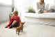 Kaleen Handmade Cotton Bloom Polyester Rug, White, 2'3"x8'