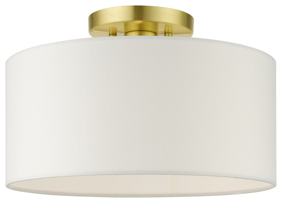 Satin Brass Timeless, Transitional, Versatile, Semi Flush