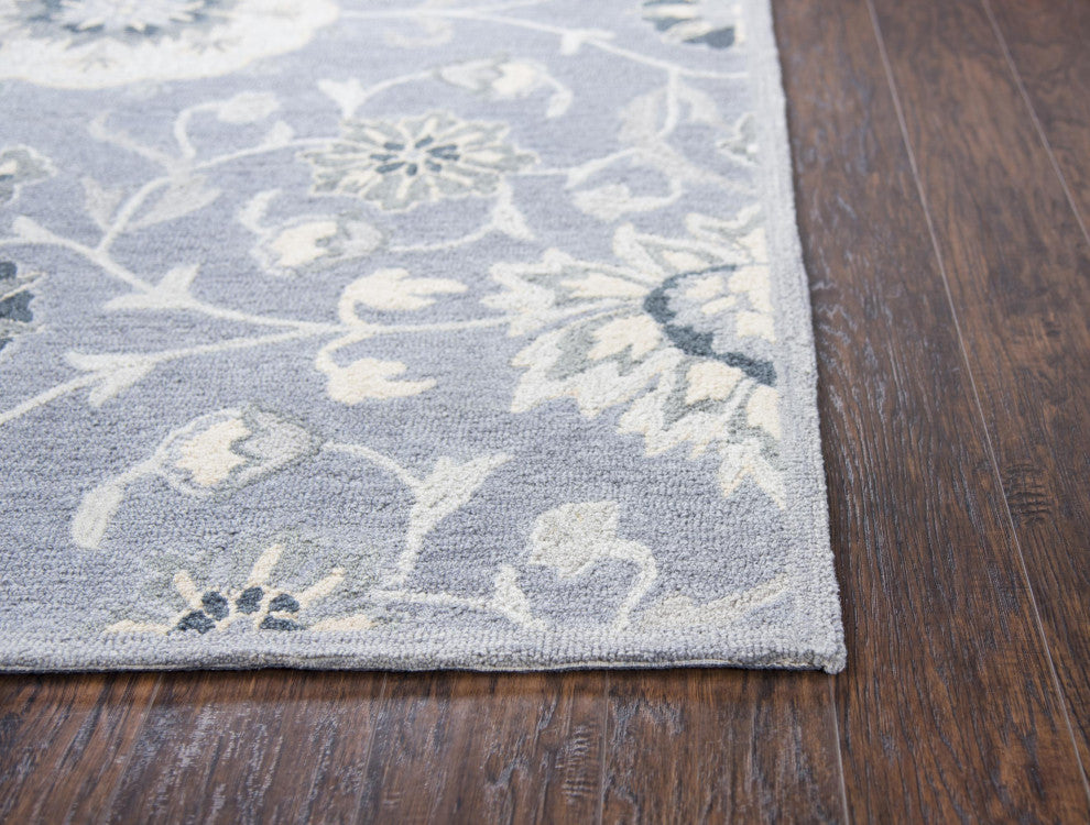 Rizzy Home RS915A Resonant Transitional Area Rug 8'x10' Gray