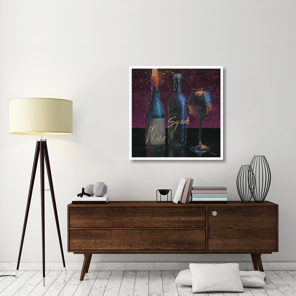 "Wine Splash Dark III" Digital Paper Print by Wellington Studio, 38"x38"