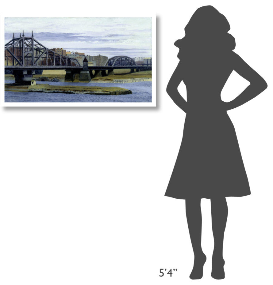 "Macomb's Dam Bridge, 1935" Digital Paper Print by Edward Hopper, 38"x23"