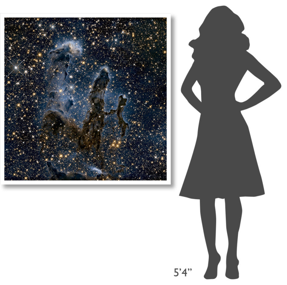 "A Near-Infrared View of the Pillars of Creation" Paper Print by NASA, 42"x42"