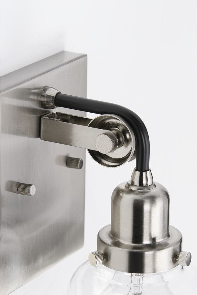 Rushton Collection 1-Light Bath and Vanity, Brushed Nickel