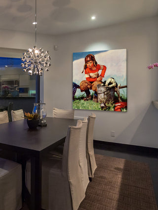 "Young Pilot" Painting Print on Canvas by Curtis