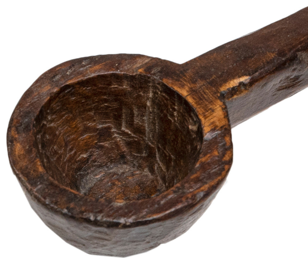 Jax Carved Large Spoon Set Varied Sizes, Set of 6
